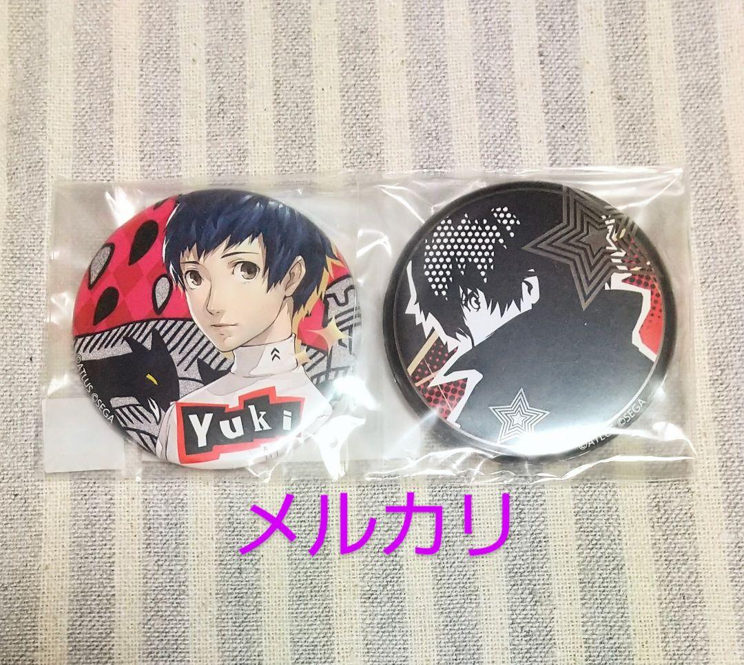 ペルソナ5 ザ・ロイヤル 楽コレ メタル風缶バッチ 主人公 ジョーカー