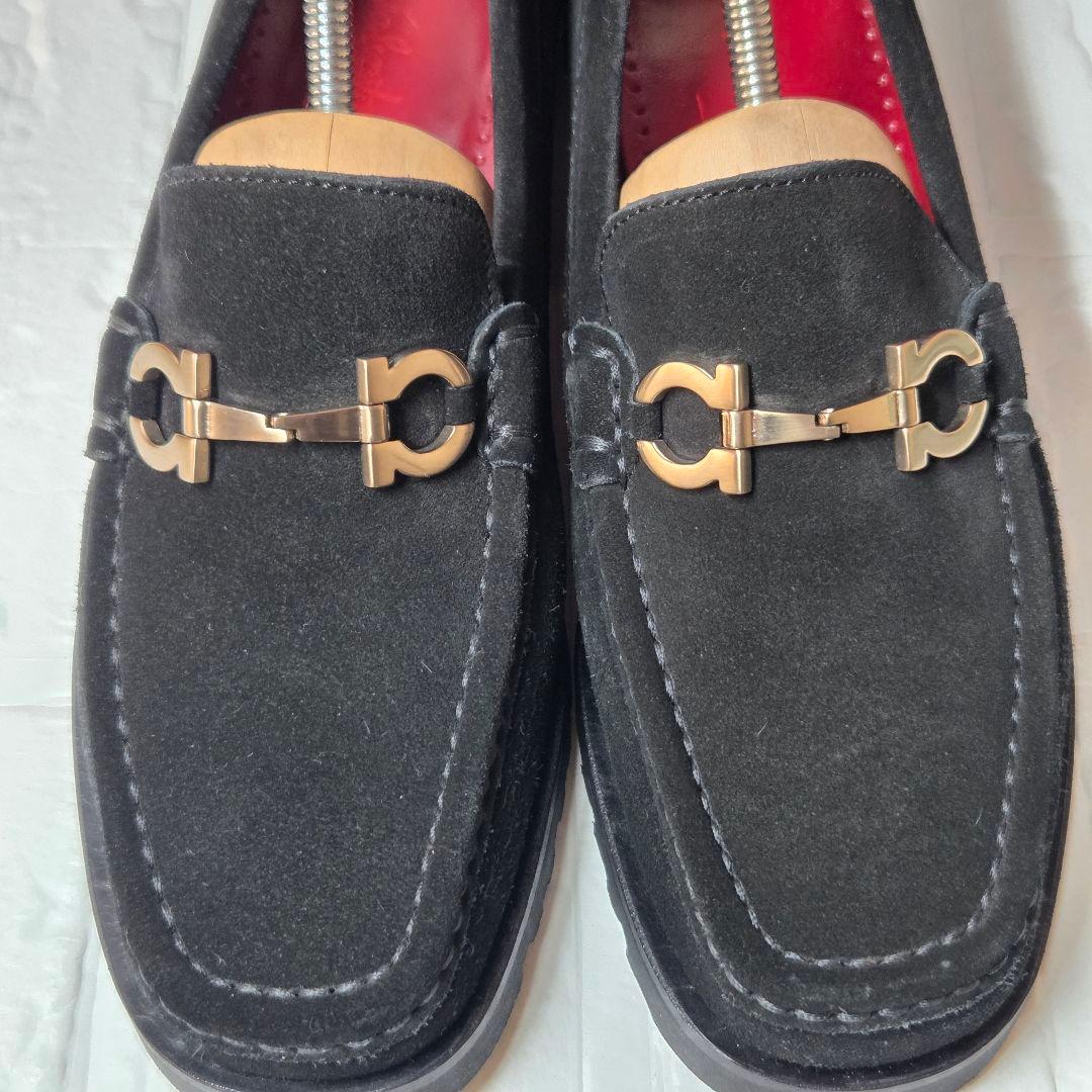 【極美品】フェラガモ ガンチーニ ローファー6.5C(24cm) ブラック