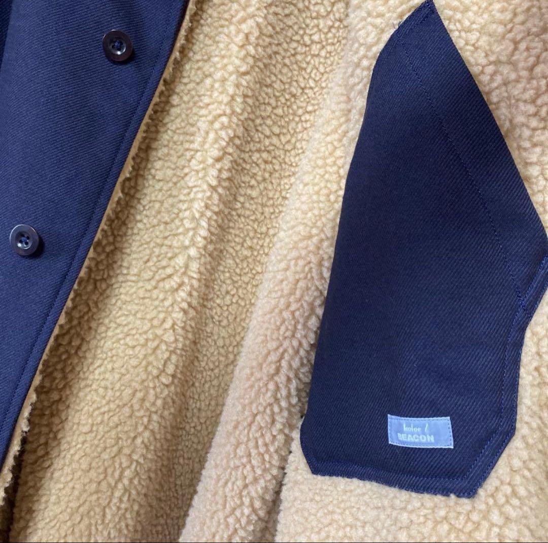 kolor BEACON アーミーサージ ステンカラーコート sacai メンズ