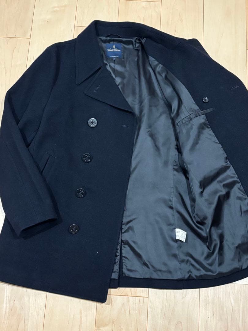 ヒ*ン様 美品　ブルックスブラザーズ　ネイビーピーコート