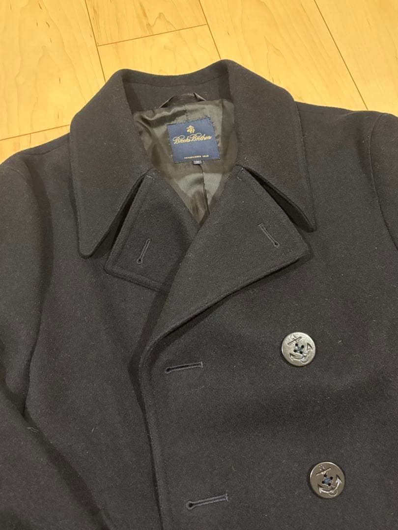 ヒ*ン様 美品　ブルックスブラザーズ　ネイビーピーコート