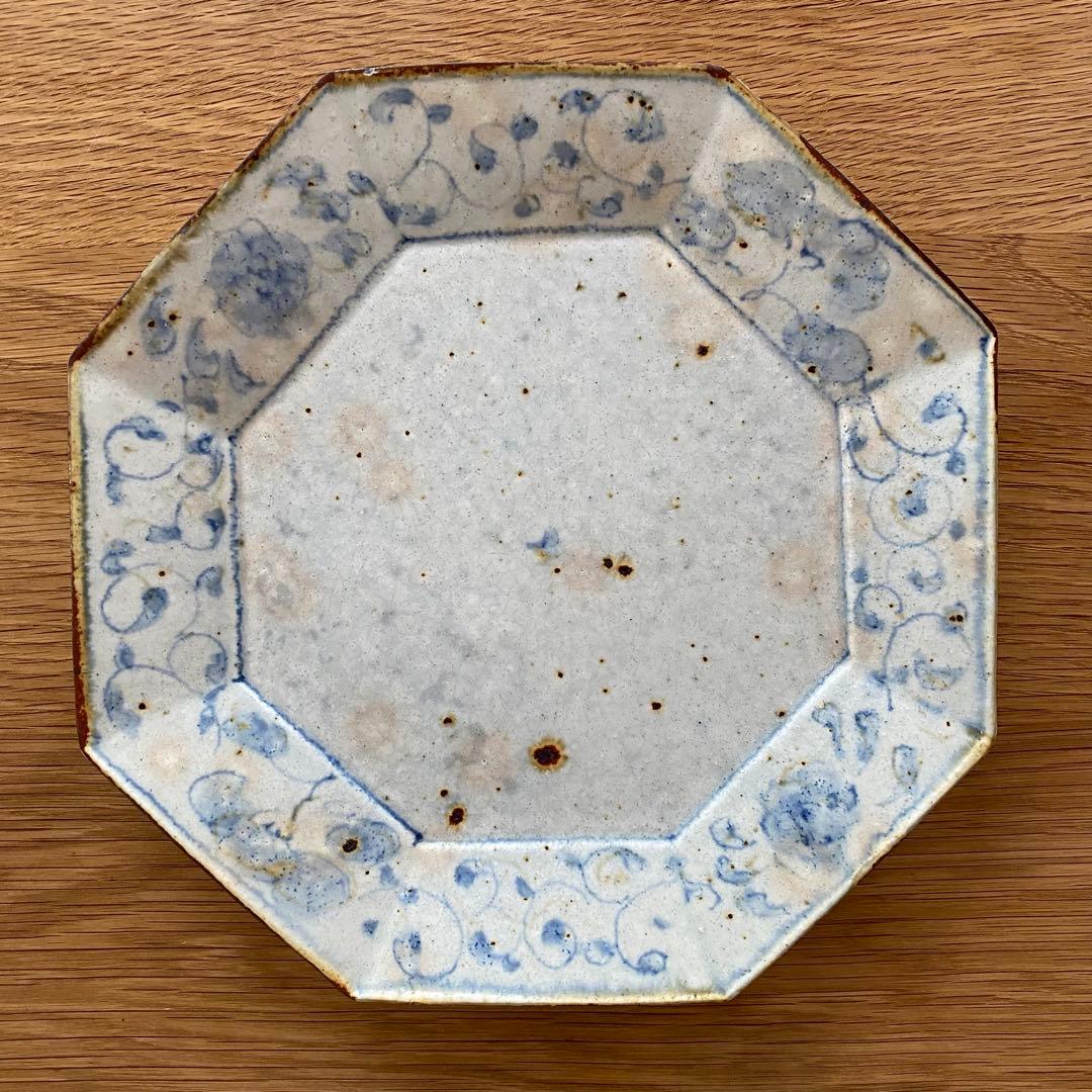 市野吉記　コウホ窯　大皿　八角形