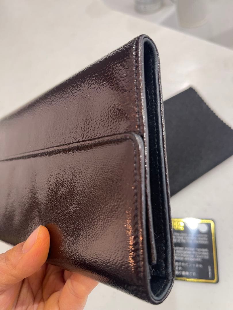 CHANEL 黒レザー 長財布