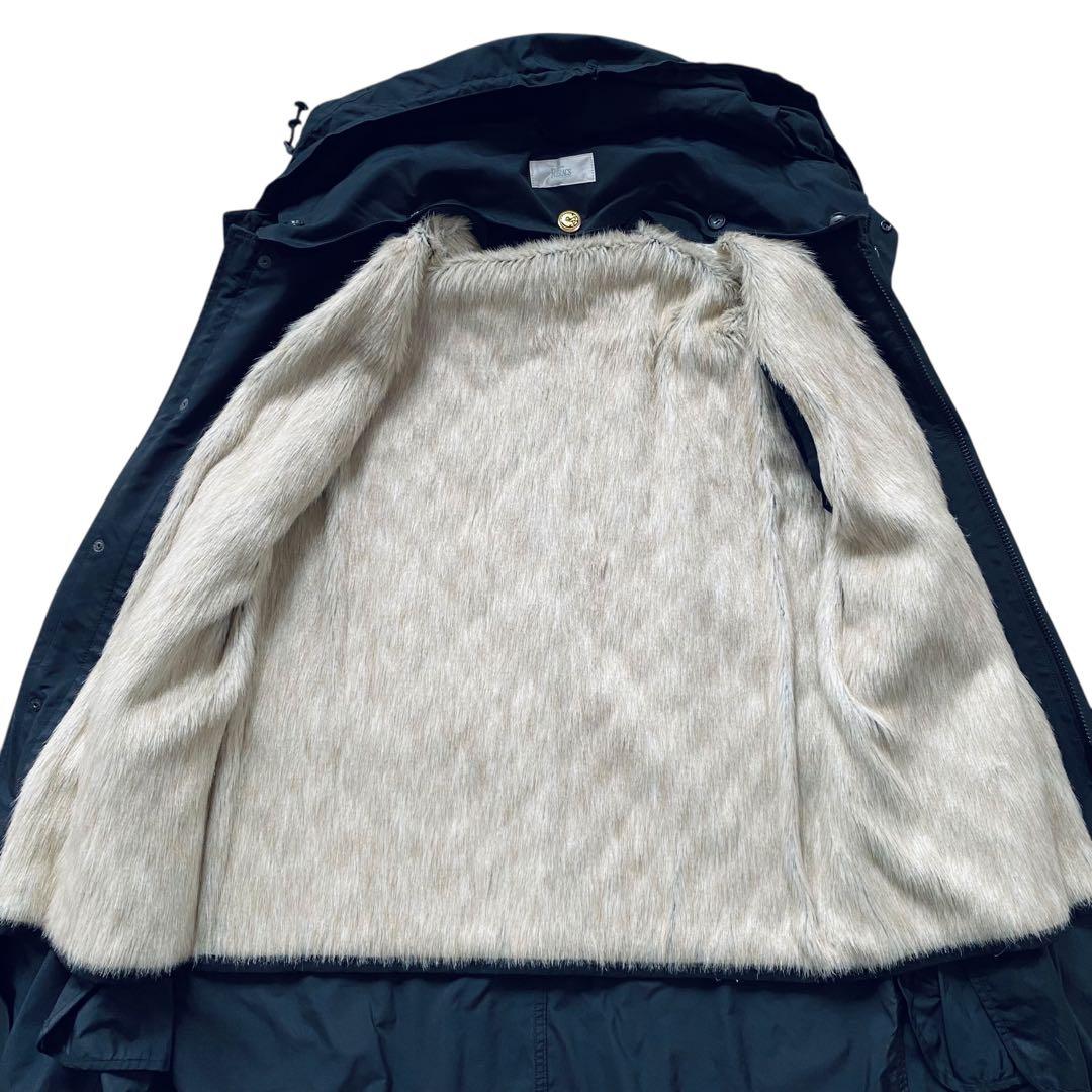 THE RERACS ザ リラクス【美品】ファーライナーベスト付 モッズコート