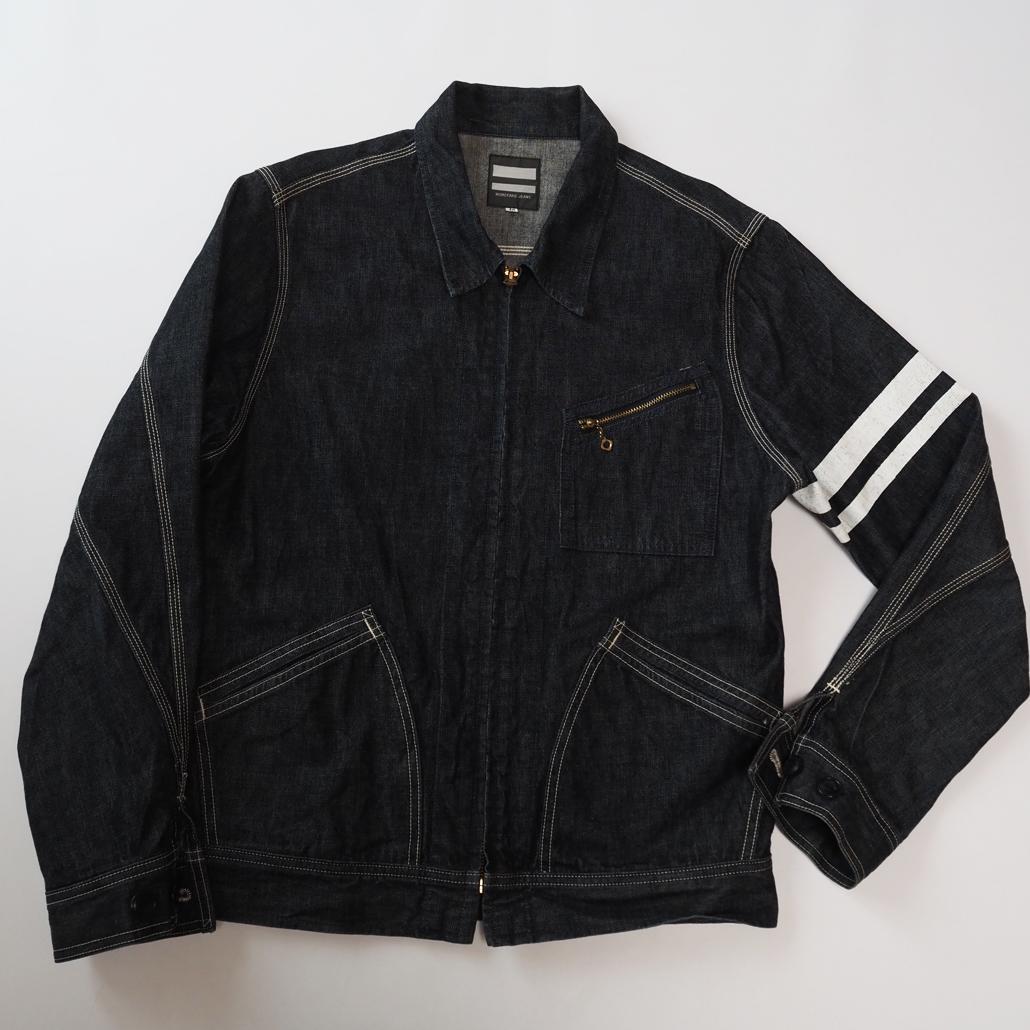 廃盤希少 桃太郎ジーンズ 91-B型 出陣ジップアップデニムジャケット 濃紺40