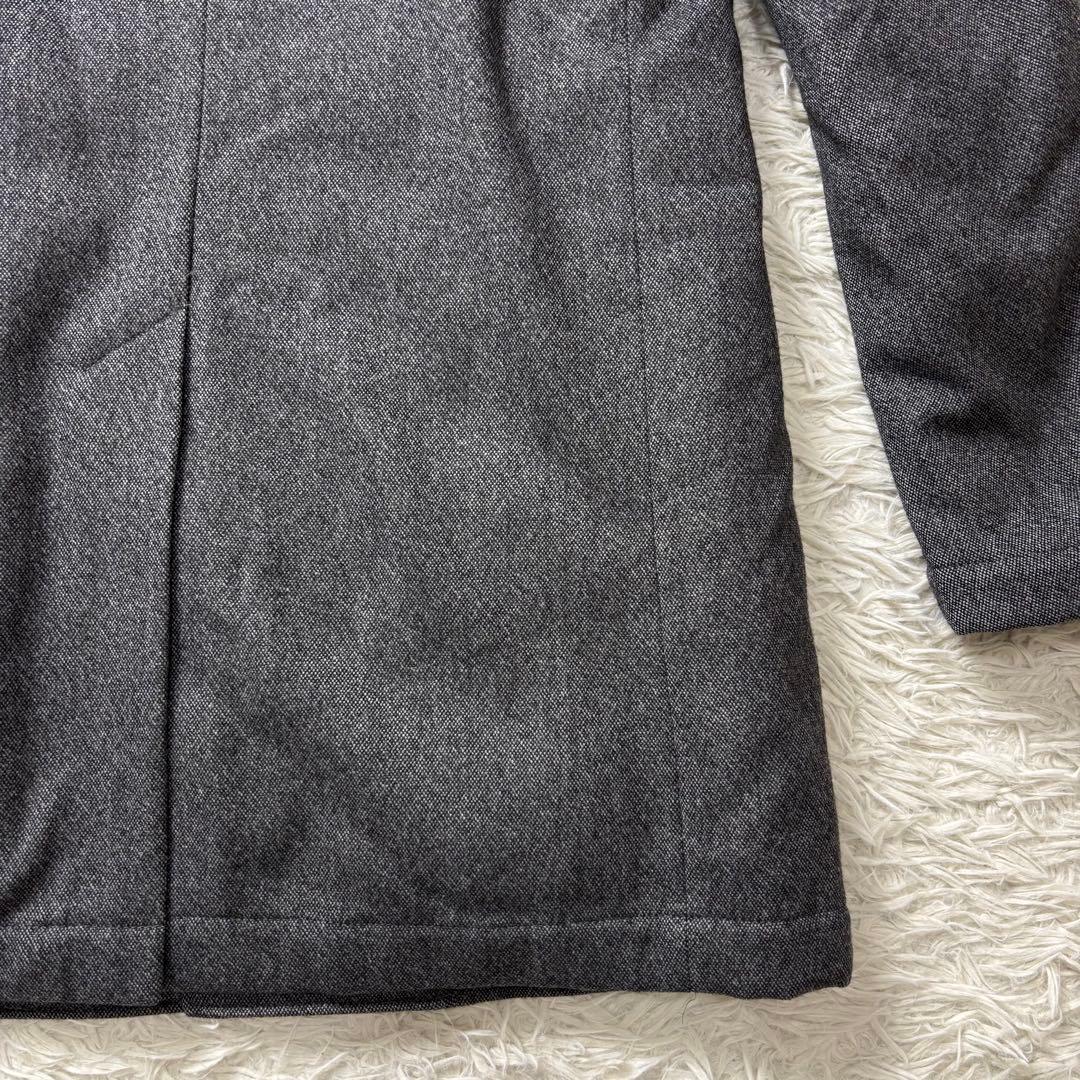 極美品 ESTNATION ダウンチェスターコート ウール生地 グレー M