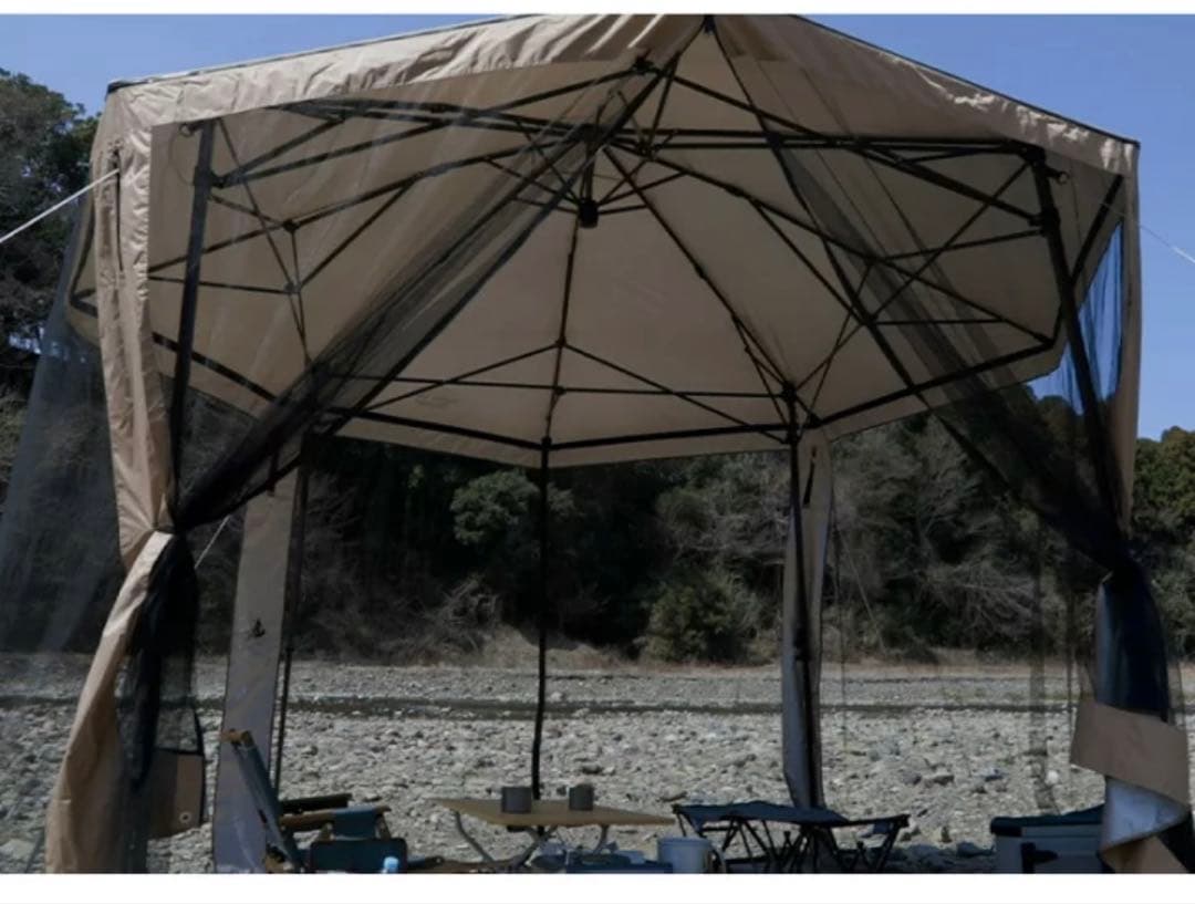 蚊帳付き簡単オクタゴンシェード300 タープ