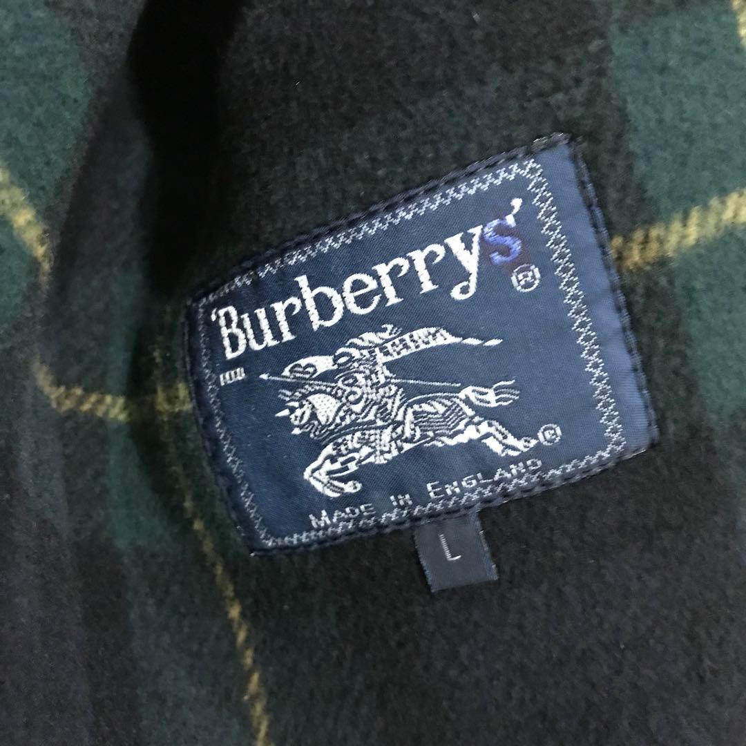 英国製 Ｂｕｒｂｅｒｒｙ‘ｓ タータンチェック ダッフルコート 極美品 Ｌ