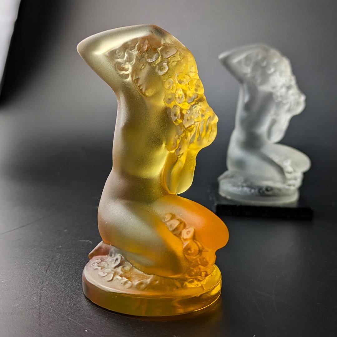まーくんさん専用珍しい琥珀!★ラリック フィギュリン フロレアル アールデコ 裸