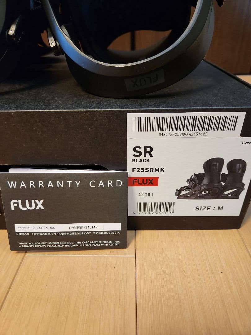 24-25 FLUX SR ブラック Mサイズ メンズ