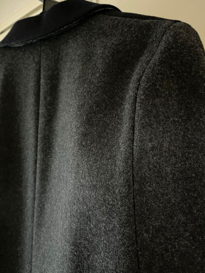 ベイジ　ネイビー グレー ・ケープコート