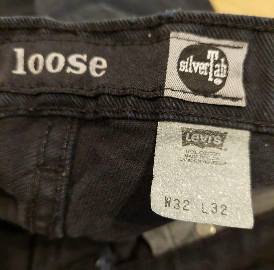 USA製シルバータブルーズLevi'sブラックW32