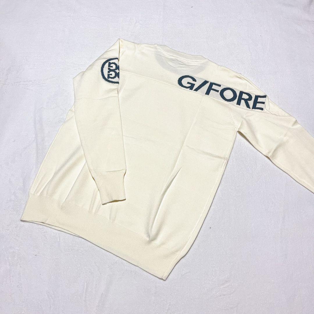 新品　G/FORE　ジーフォア　ゴルフ　セーター　ホワイト　Ｌ　メンズ