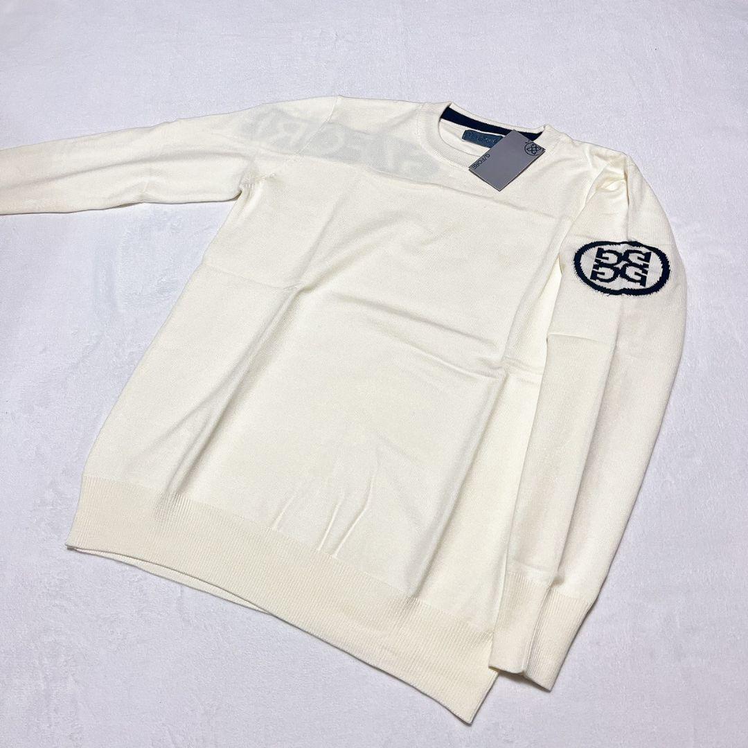 新品　G/FORE　ジーフォア　ゴルフ　セーター　ホワイト　Ｌ　メンズ