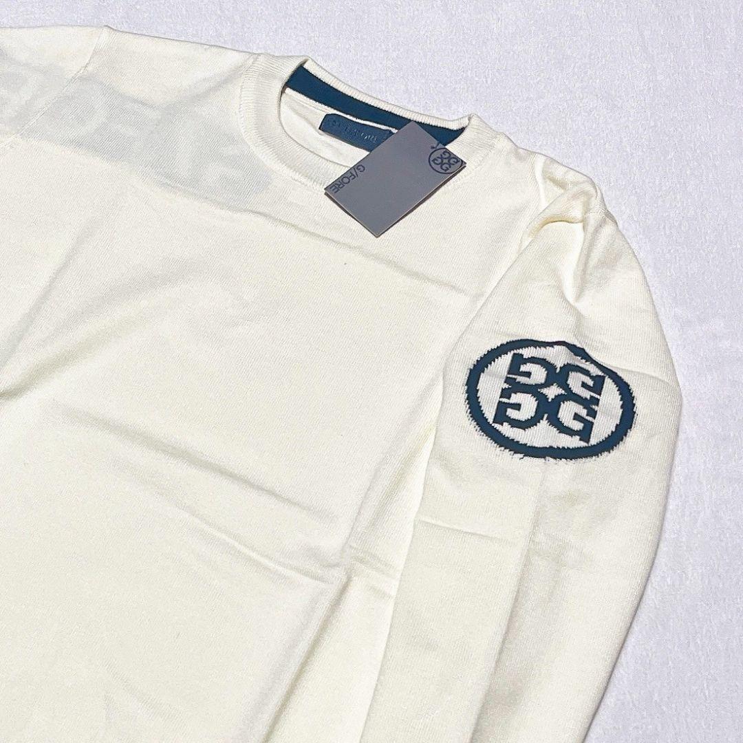 新品　G/FORE　ジーフォア　ゴルフ　セーター　ホワイト　Ｌ　メンズ