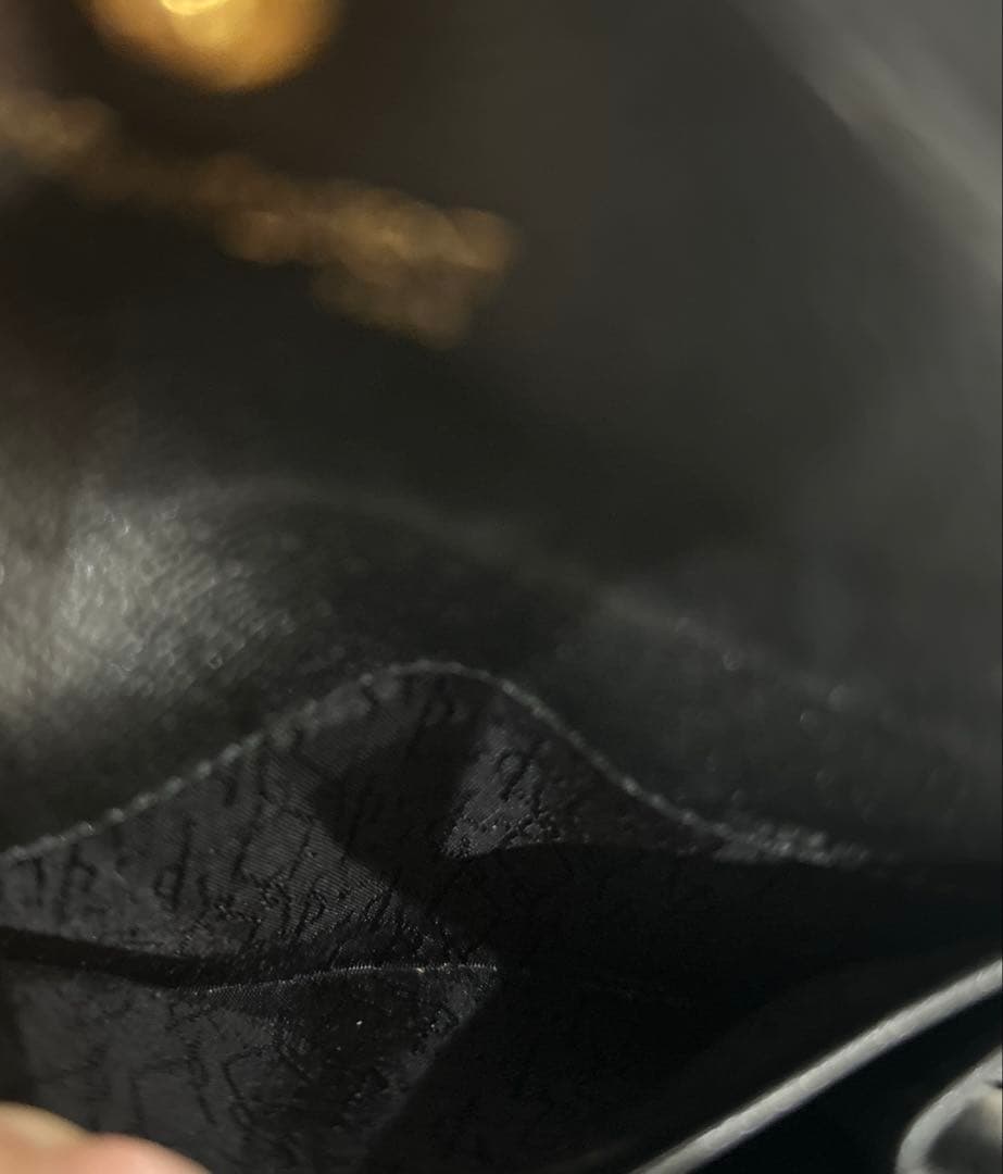 希少 本革 ヴィンテージYSLイヴサンローランケース 黒 匿名