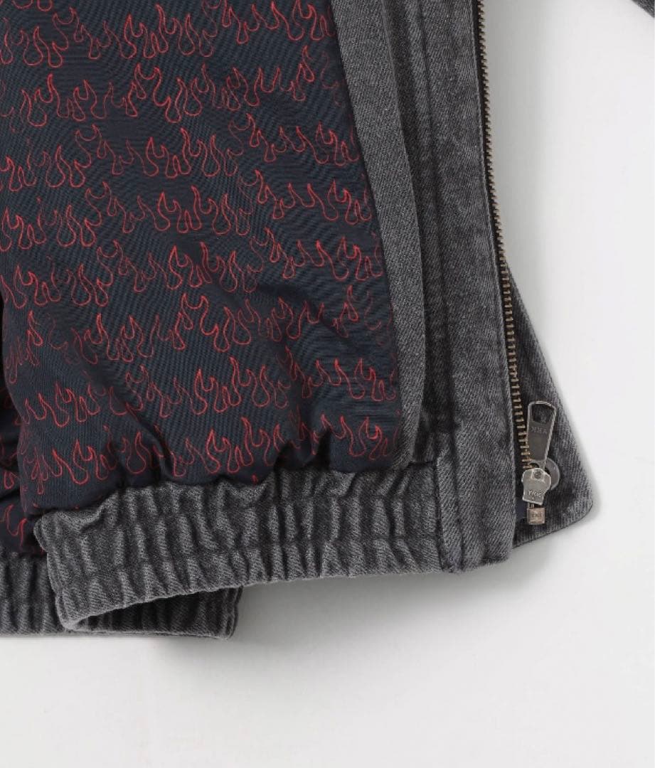 【STRANGER THINGS】コラボデニムブルゾン　チャコール