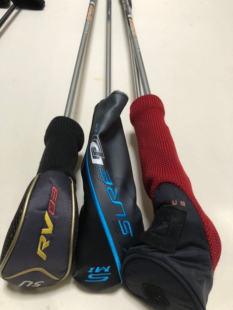 ミズノRV09 キャディバッグ ネイビー&クラブ全18本贅沢セット