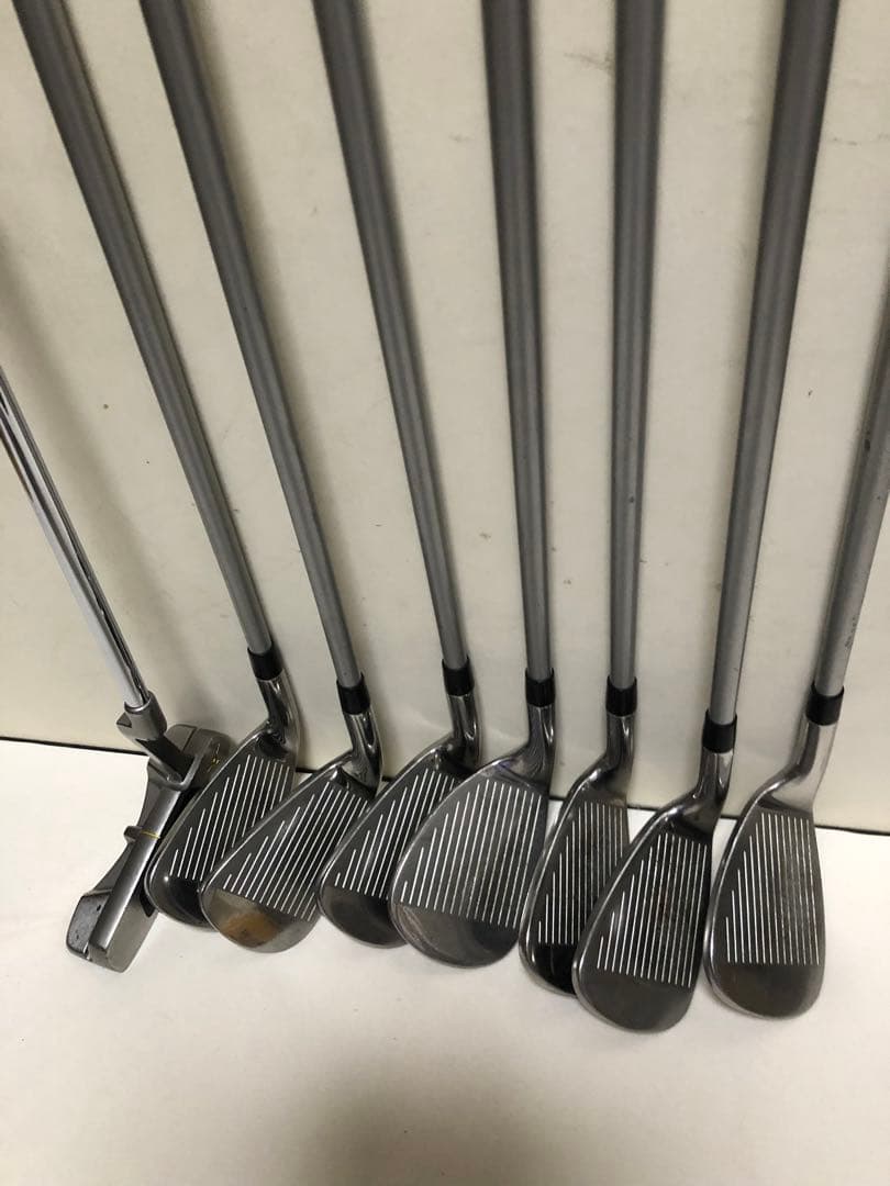 ミズノRV09 キャディバッグ ネイビー&クラブ全18本贅沢セット
