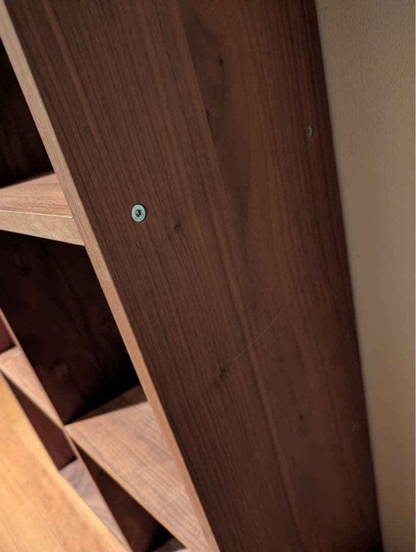 と*う様 ■送料込■無印良品 スタッキングシェルフウォールナット 棚 木製