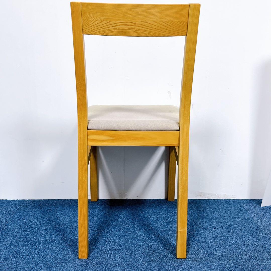 【美品】無印良品 良品計画 オーク材 木製ダイニングチェア 2脚セット 廃盤品