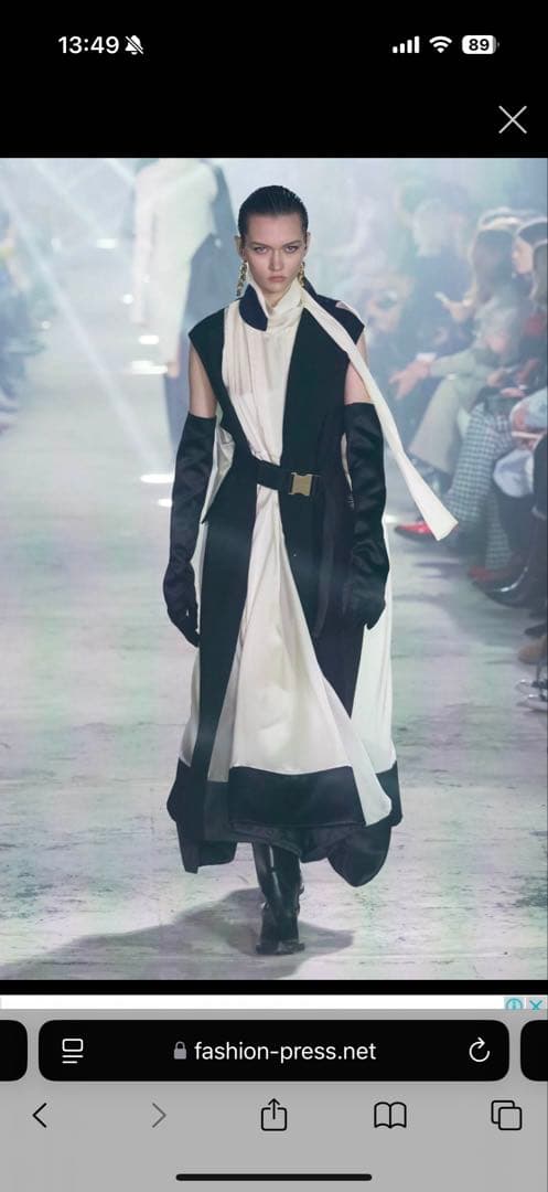 新品未使用☆希少☆定価27万☆sacai コレクションドレス