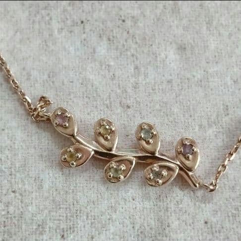 O*9様 ete エテ　レインボー　ブレスレット　K10＋天然石