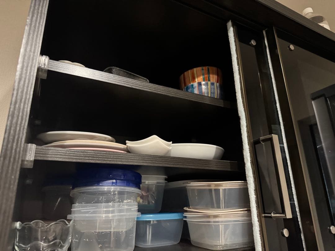 送料込み⭐︎美品 食器棚 幅900 使用2年半の美品 ブラウン ブラック