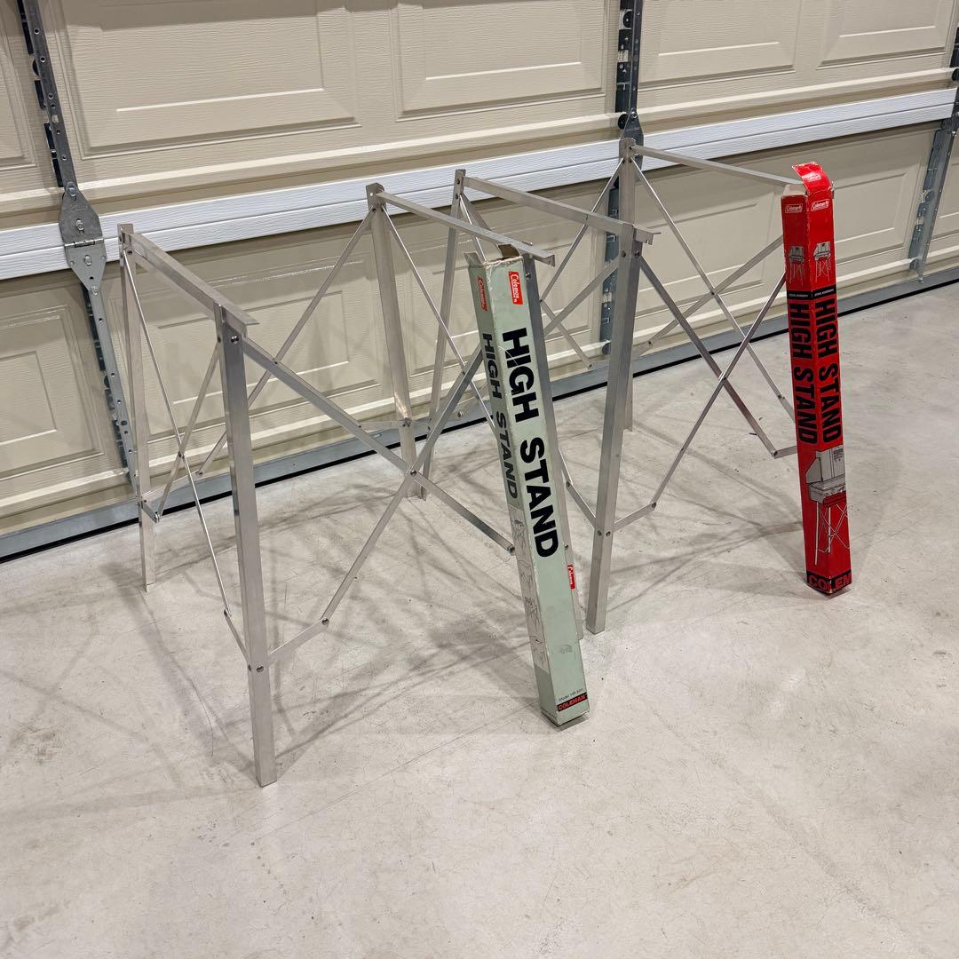 【美品】コールマン　ハイスタンド　2セット　箱付き　ヴィンテージ