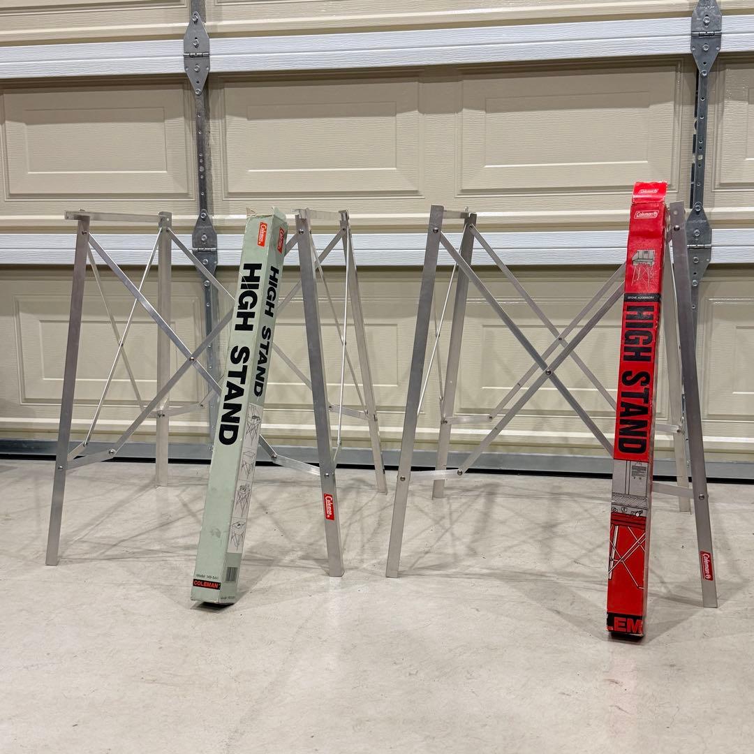 【美品】コールマン　ハイスタンド　2セット　箱付き　ヴィンテージ