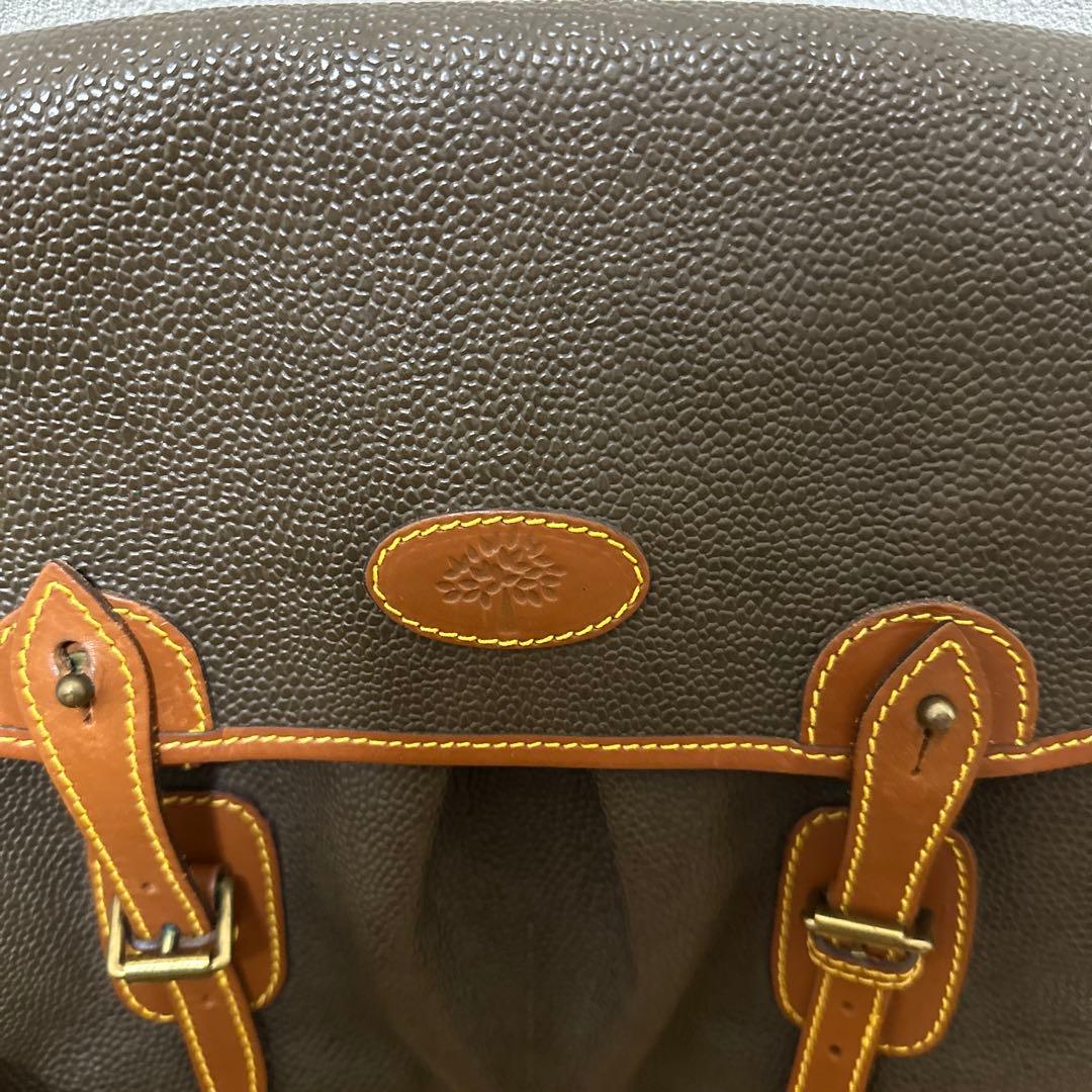 MULBERRY company マルベリー 本革 レザー ショルダーバッグ