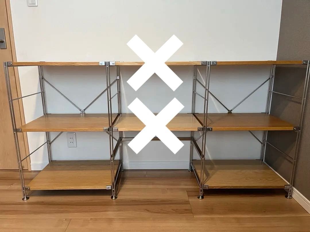 【引き取り限定】無印良品　ステンレスユニットシェルフ　小