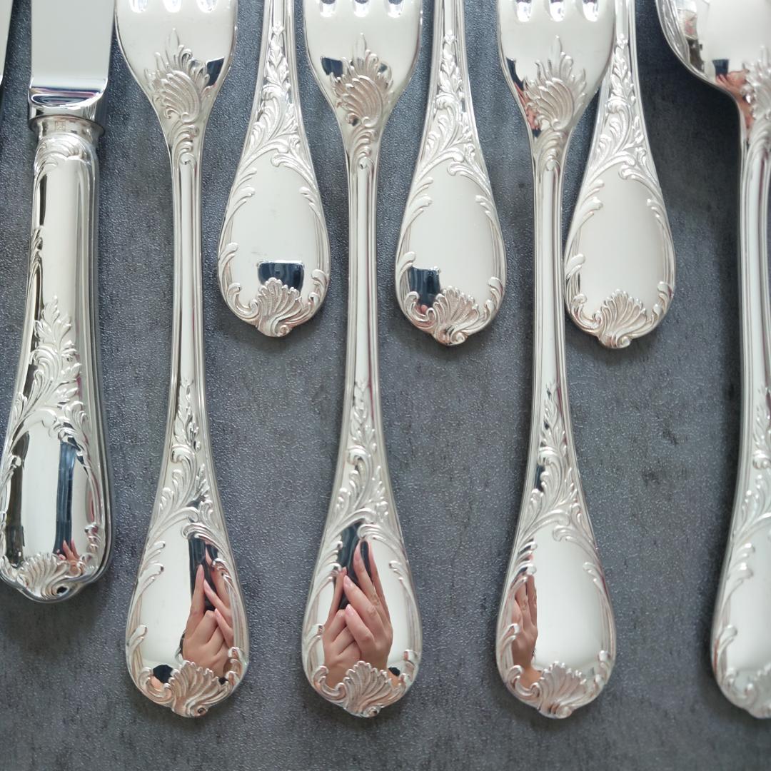 美品 クリストフル マルリー テーブルサイズ 18点