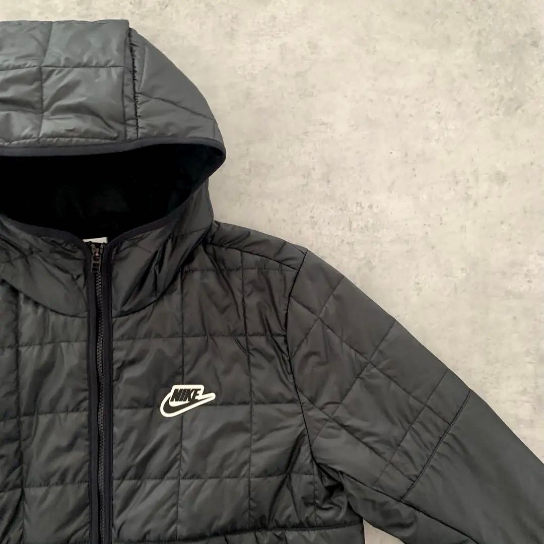 未使用✨NIKEナイキ パーカーロングベンチコート ブラック　M黒