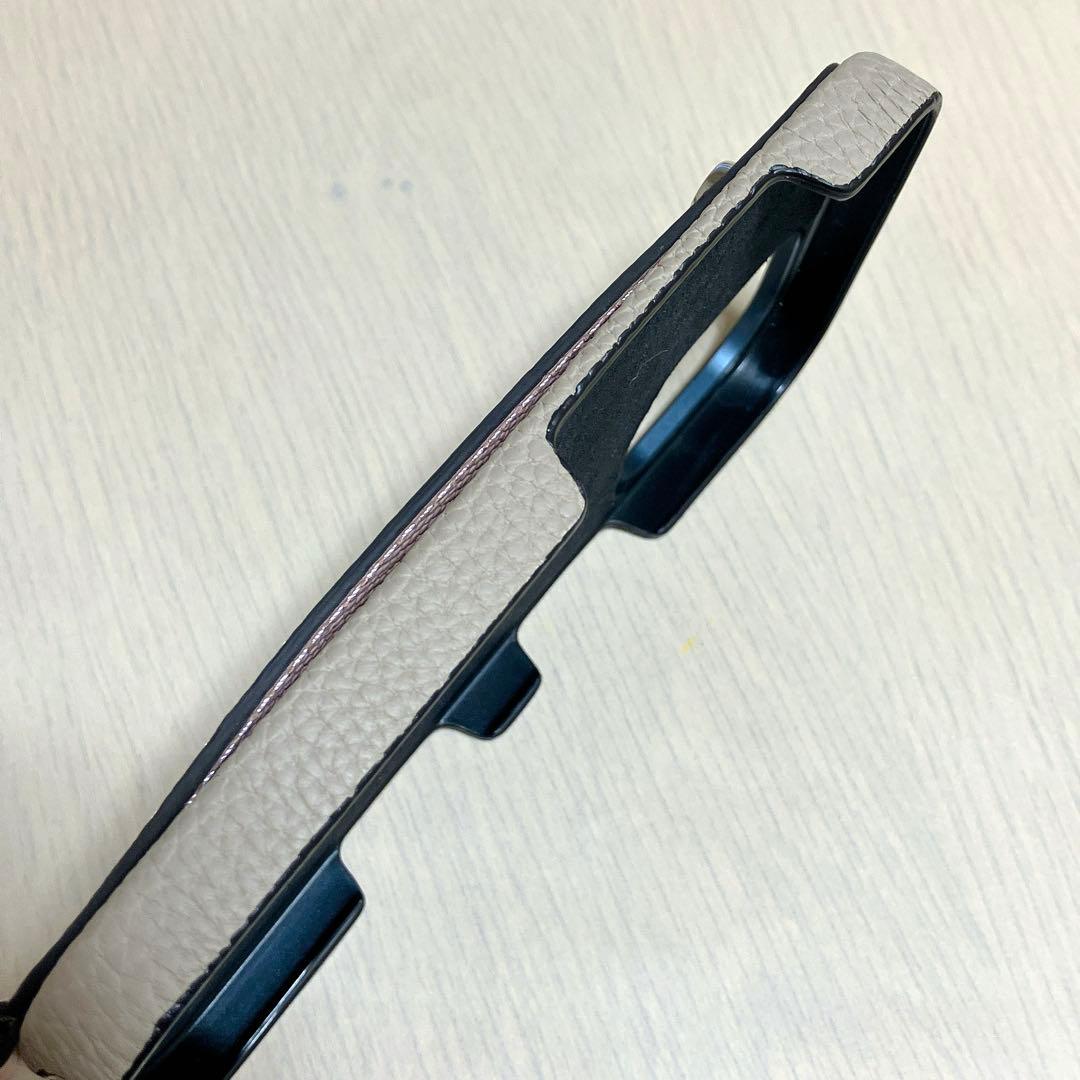 BONAVENTURA iPhone16 レザー ハンドル付き グレージュ