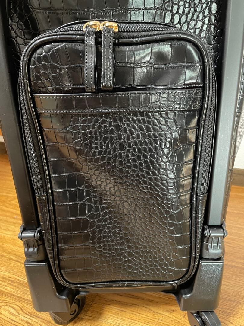 【新品未使用】スワニー SWANYトートキャリー　クロコ型押　４輪　Lサイズ