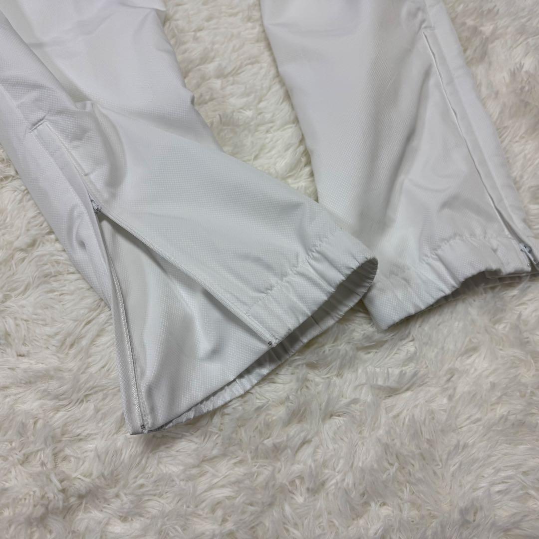 極美品 ラコステスポーツ ナイロン上下セット 白紺 Lサイズ相当 【E-65】