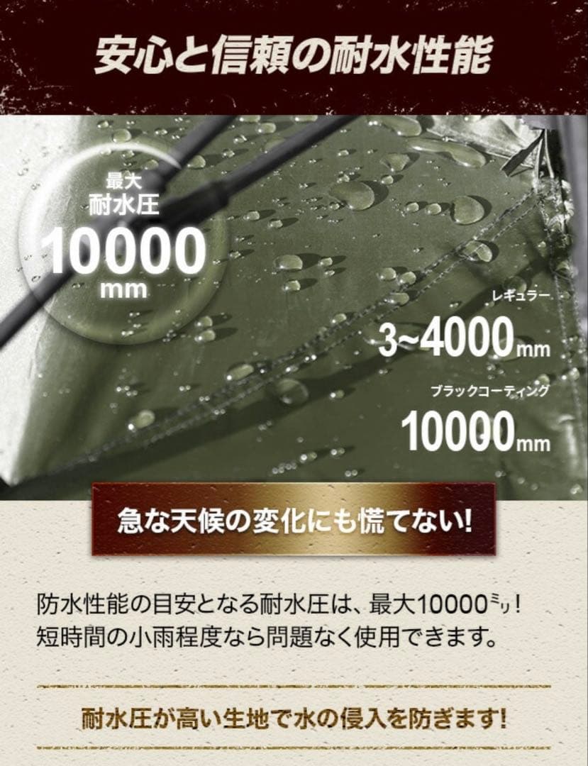 AND・DECO ワンタッチテント ウォームグレー（ブラックコーティングタイプ）