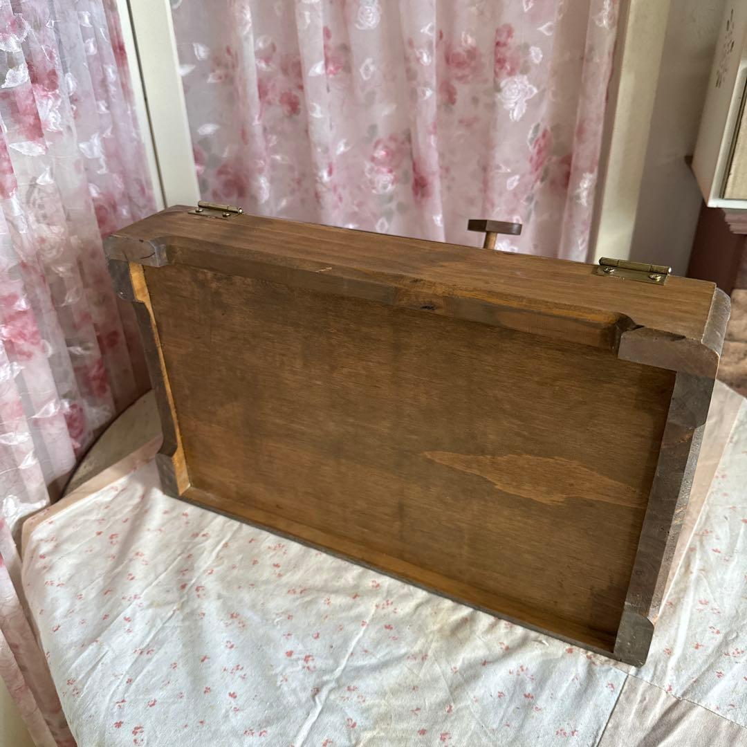 ハートローズ ブレッドボックスス ブラウン ハート型のガラスフレンチカントリー