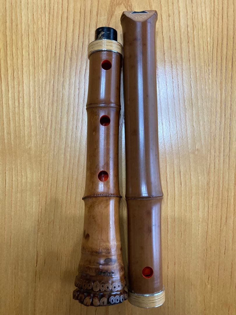 琴古流尺八　陵童銘　一尺八寸管