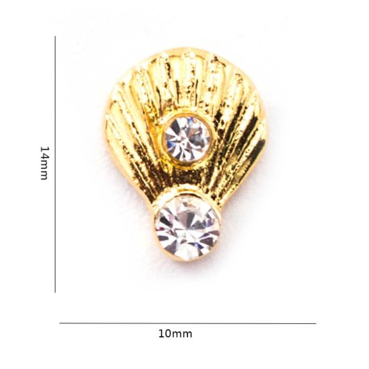 No134.パールシェル☆貝 海ネイル3Dパーツ