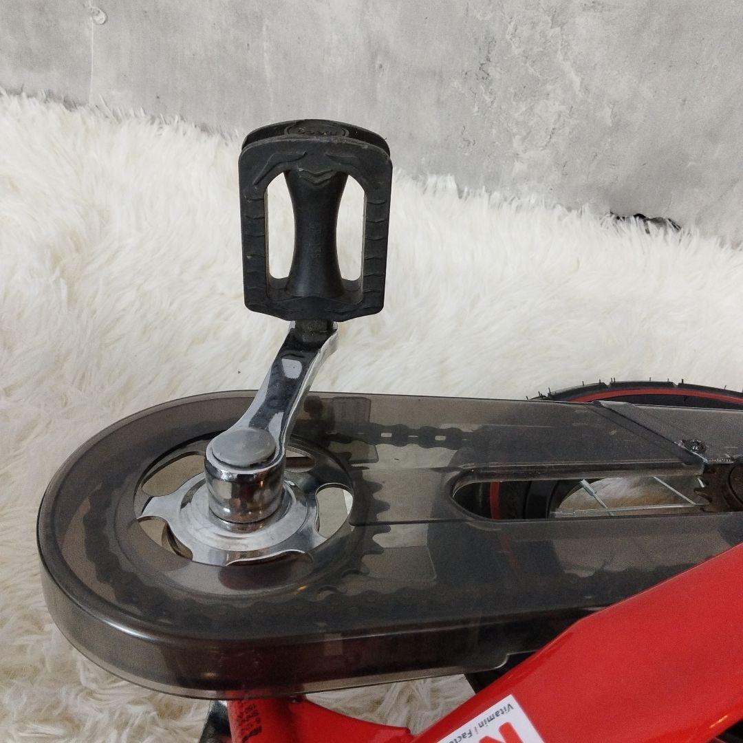 【未使用級】 へんしんバイク 12インチ 赤 スタンド＆工具セット付