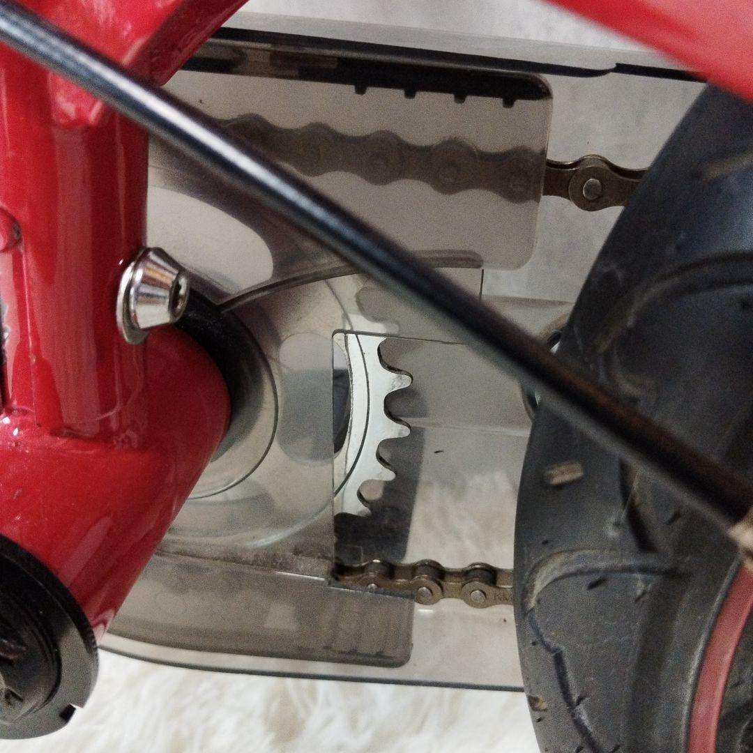 【未使用級】 へんしんバイク 12インチ 赤 スタンド＆工具セット付