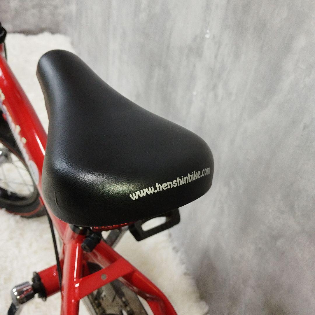 【未使用級】 へんしんバイク 12インチ 赤 スタンド＆工具セット付