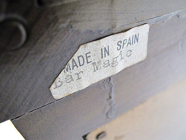 スペイン製 オーク材バーカウンター 「バーマジック」 　連動開閉扉　※鍵欠品