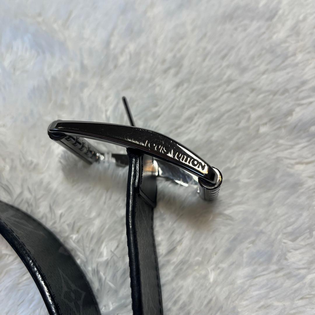 レア】ルイヴィトン ベルト M9044 リヴェルソ モノグラム エクリプス