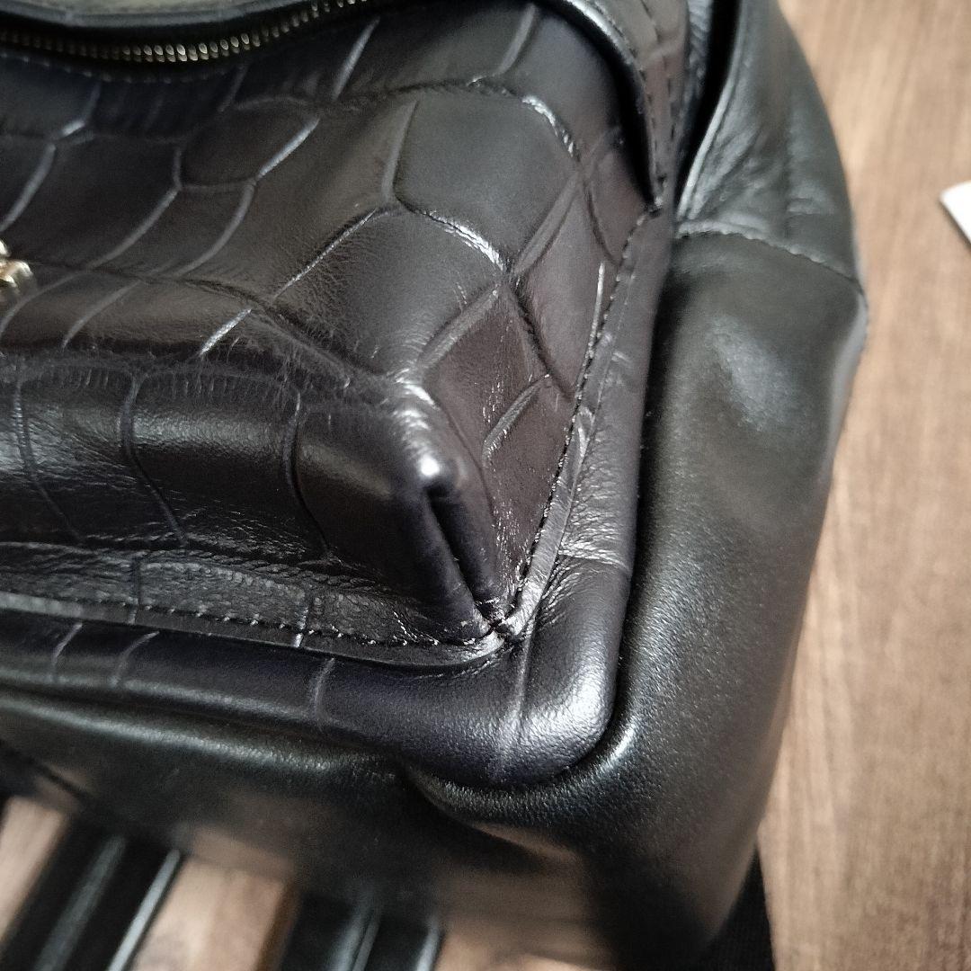 美品✨ COACH コーチ クロコ ターンロック リュック レザー 黒