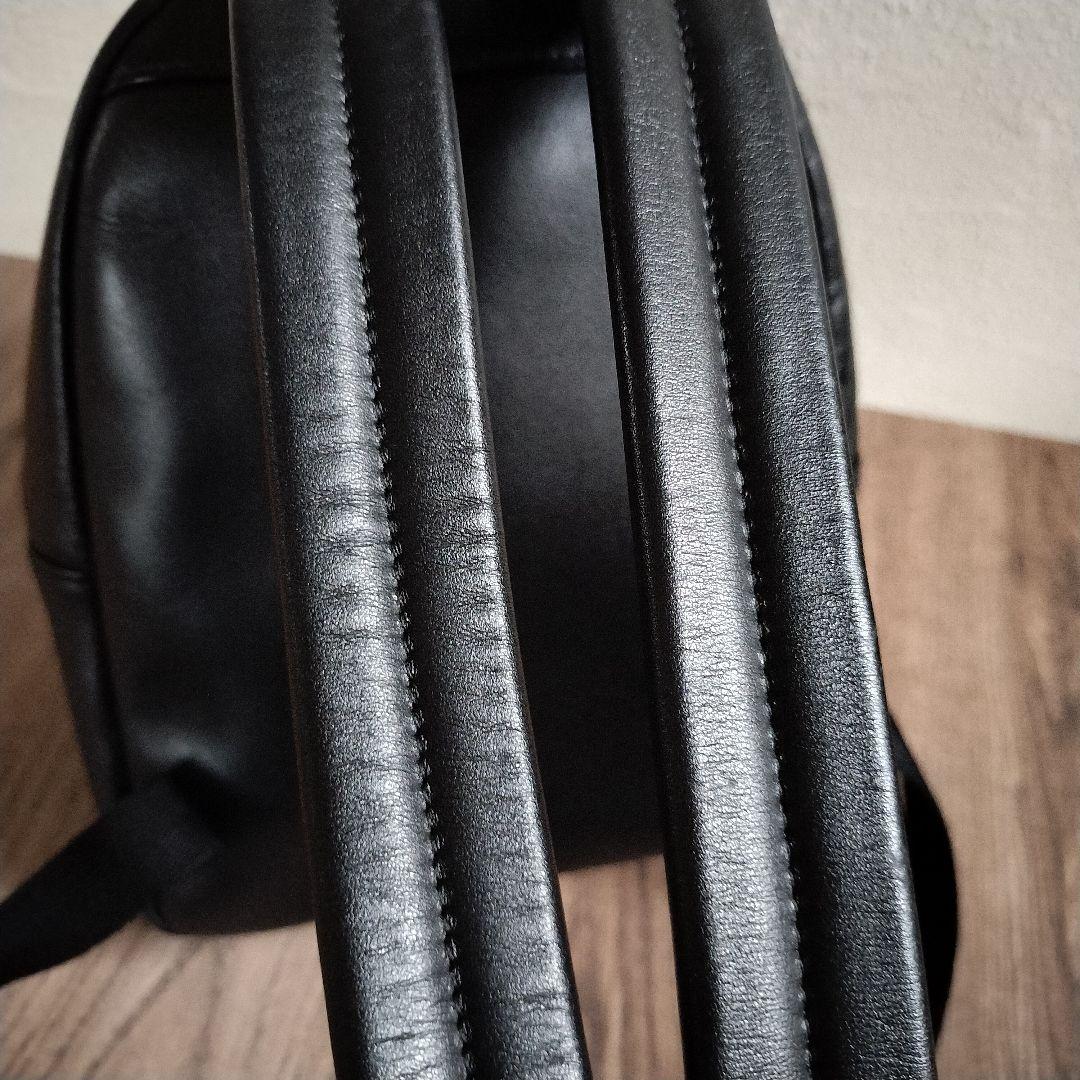 美品✨ COACH コーチ クロコ ターンロック リュック レザー 黒