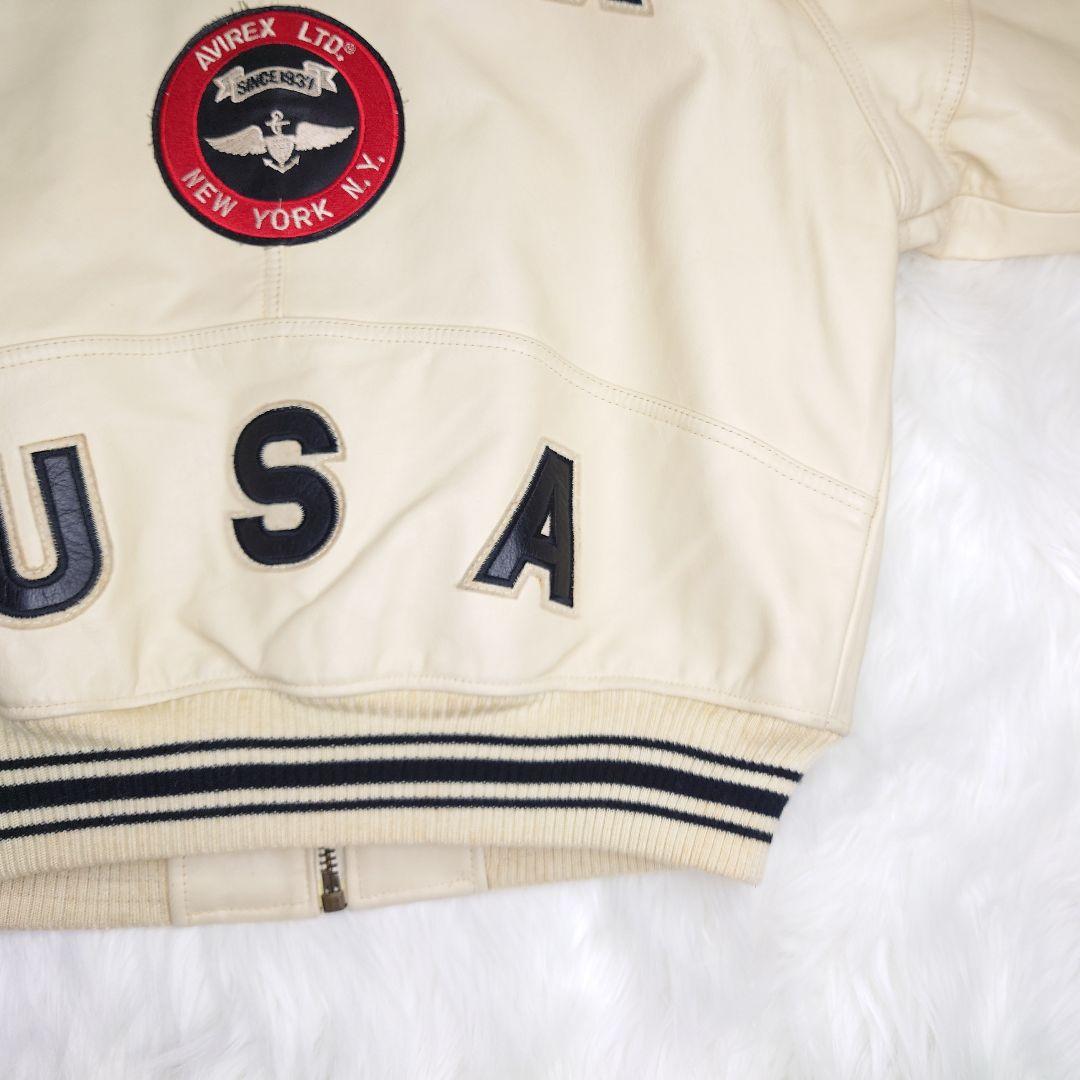 【希少】AVIREX 革製スタジャン