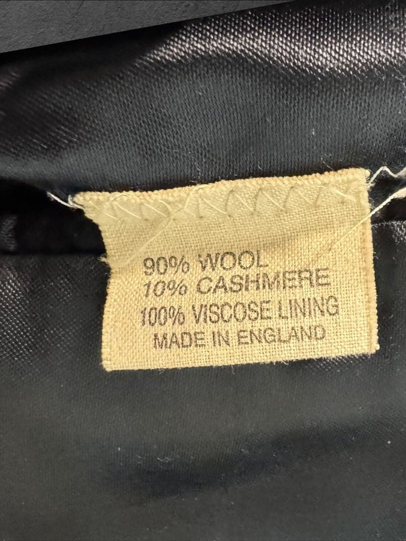 F036 カシミヤ!!BURBERRY/バーバリーチェスターコートコート メンズ